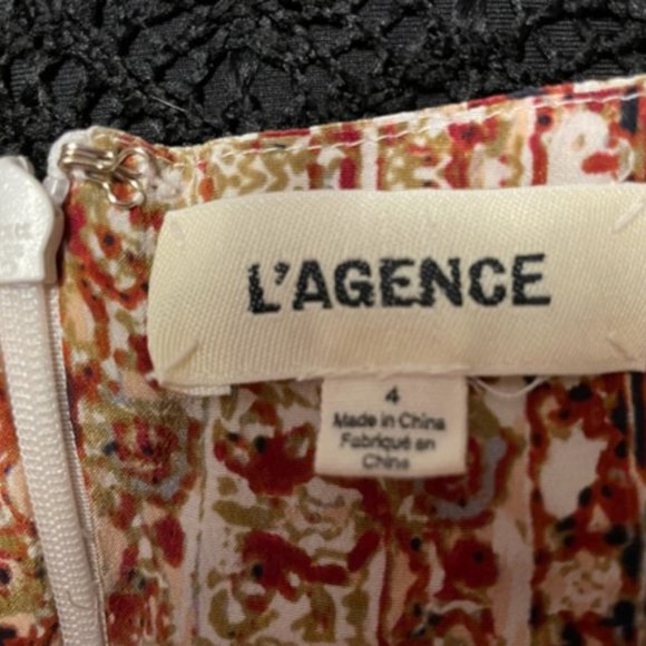 L'AGENCE Rosalina Silk Maxi Dress Size 4 - Picture 5 of 5